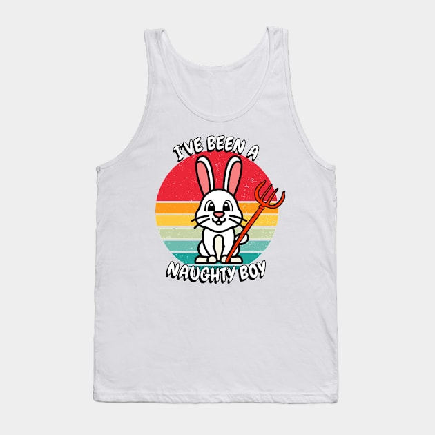 Cute white rabbit is a naughty boy Tank Top by Pet Station